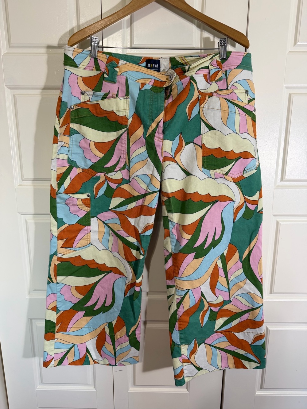 Anthropologie Maeve lily gardeners crop denim pants